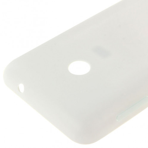 Couverture arrière de batterie en plastique de couleur unie pour Nokia Lumia 530 (blanc) SC589W735-04