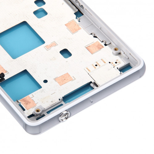 iPartsAcheter pour Sony Xperia Z3 Compact / D5803 / D5833 Boîtier Avant Cadre LCD Cadre (Blanc) SI082W253-06