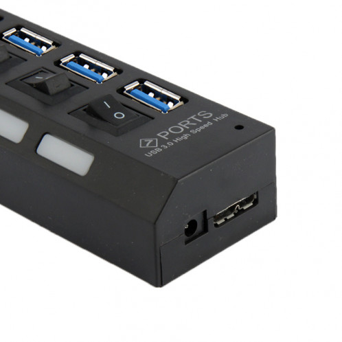 7 Ports USB 3.0 HUB, Super Vitesse 5 Gbps, Plug and Play, Support 1 To (Noir) S73017559-07