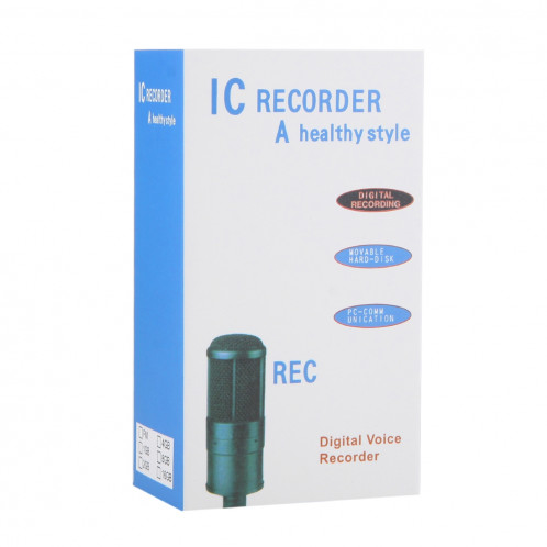 Lecteur MP3 Dictaphone Enregistreur vocal numérique de 4 Go, Enregistrement du téléphone de soutien, Fonction VOX (Noir) SH103B1502-08