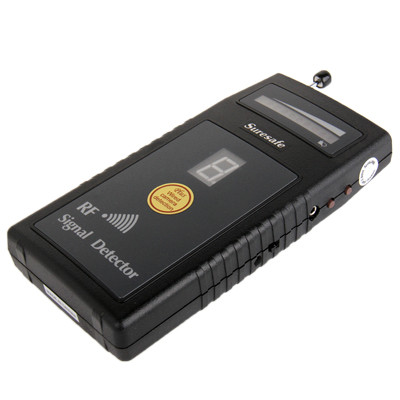 Détecteur de signal RF / Détecteur de caméra sans fil et filaire / Détecteur de bogues / Dispositifs de radiofréquence avec affichage de la sensibilité numérique (SH-055U8L) (Noir) SH101289-09