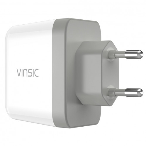 Vinsic 18W Portable Smart chargeur rapide 3.0, prise de l'UE, pour iPhone, Galaxy, Huawei, Xiaomi, LG, HTC et autres téléphones intelligents SV39406-09