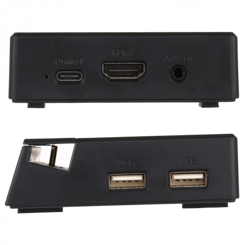 V105 USB-C / Type-C vers USB 2.0 x 3 + USB-C / Type-C + HDMI + Port audio + lecteur de carte SD / TF Support de téléphone multifonction HUB Station d'accueil SH48201578-08