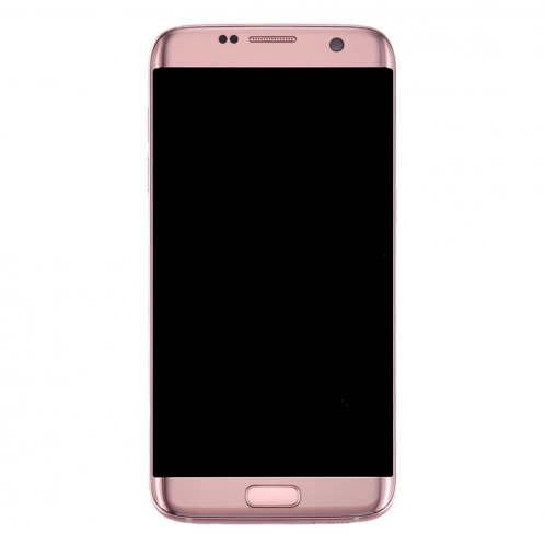 iPartsAcheter pour Samsung Galaxy S7 Edge / G935F Écran LCD d'origine + écran tactile avec cadre et port de charge Bouton de carte et de volume et bouton d'alimentation (rose) SI67FL599-06