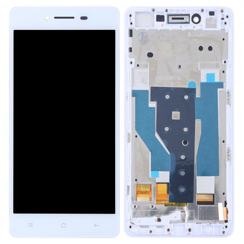 TFT matériaux écran LCD et numériseur complet avec cadre pour OPPO R7 (blanc) SH596W1338-06