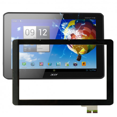 iPartsAcheter pour Acer Iconia Tab A510 / A511 / A700 / A701 / 69.10I20.T02 / V1 écran LCD + écran tactile Digitizer Assemblée remplacement (Noir) SI10071117-05