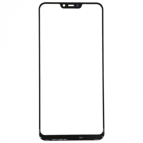 For Vivo Y83 Front Screen Outer Glass Lens (Black) SH732B342-05