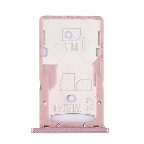 iPartsAcheter Xiaomi Redmi 4A Carte SIM et SIM / TF Plateau (Or Rose) SI25RG888-05