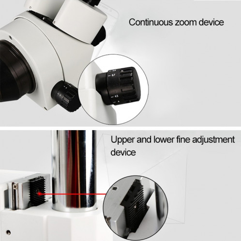 Loupe de soudure binoculaire HD 7 à 45 fois avec microscope à zoom continu SH4443583-08