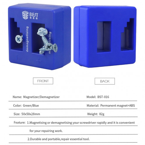 BEST-016 Outil de démagnétisation de magnétiseur (bleu) SB810L190-07