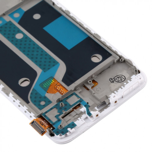 Pour OnePlus 5 A5000 TFT Matériel Écran LCD et numériseur Assemblage complet avec cadre (Blanc) SH425W1904-06