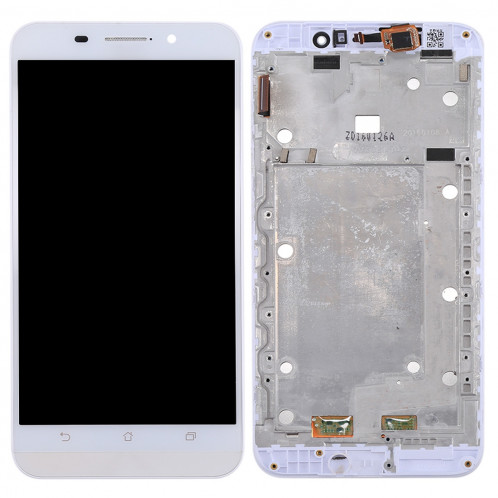 iPartsAcheter pour Asus ZenFone Max / ZC550KL / Z010DA LCD écran + écran tactile Digitizer Assemblée avec cadre (Blanc) SI26WL151-06