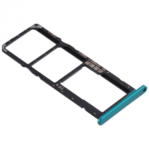 Plateau de carte SIM + plateau de carte SIM + plateau de carte Micro SD pour Huawei Enjoy 10e / Honor Play 9A (vert) SH885G1272-05