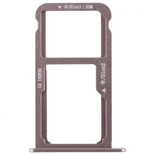Bac Carte SIM + Bac Carte SIM / Carte Micro SD pour Huawei G9 Plus (Mocha Gold) SH88MJ1871-06
