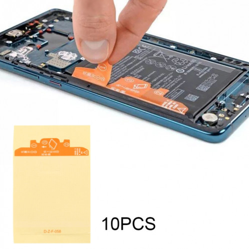 10 autocollants de bande adhésive de batterie PCS pour Huawei Mate 10 Pro SH80451669-04