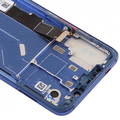 Ecran LCD et numériseur Assemblage complet avec cadre et touches latérales pour Xiaomi Mi 8 (bleu) SH226L1016-06