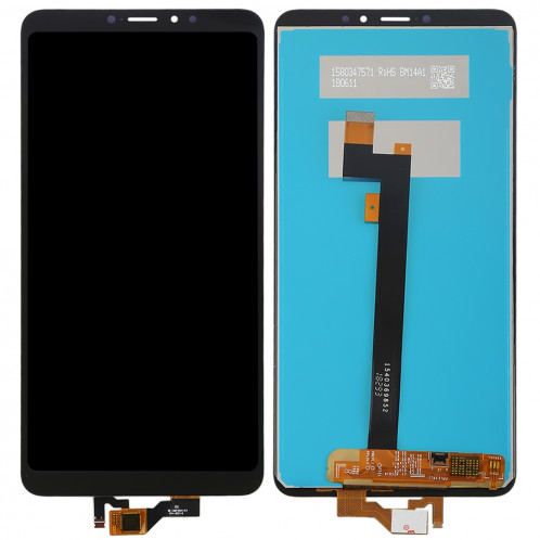 Ecran LCD et Digitizer Full Assembly pour Xiaomi Mi Max 3 (Noir) SH967B383-06