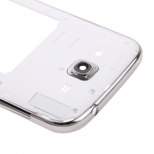 iPartsAcheter pour Samsung Galaxy Grand Neo Plus / i9060i Moyen Cadre Lunette / Plaque Arrière Boîtier Caméra Lens Panel (Blanc) SI076W1303-06