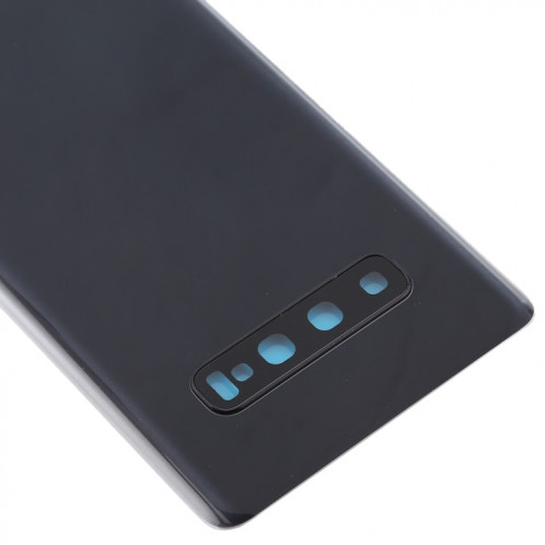 Coque arrière de batterie pour Galaxy S10+ avec objectif d'appareil photo (noir) SH71BL108-06