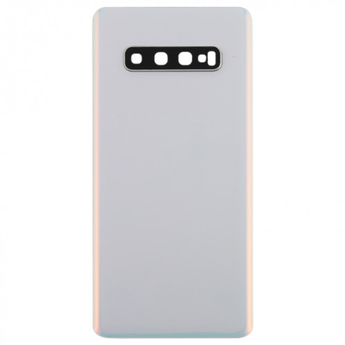 Coque arrière de batterie pour Galaxy S10+ avec objectif d'appareil photo (blanc) SH71WL1349-06