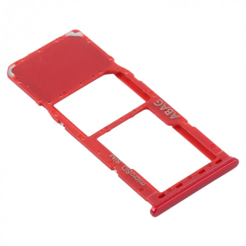 Pour Samsung Galaxy A21s Plateau de carte SIM + Plateau de carte Micro SD (Rouge) SH805R895-04