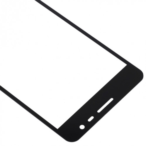 Pour Samsung Galaxy J3 Pro / J3110 10pcs Lentille en verre extérieure de l'écran avant (Noir) SH42BL331-06