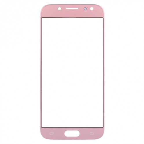 Pour Samsung Galaxy J7 (2017) / J730 10pcs Lentille en verre extérieure de l'écran avant (or rose) SH1RGL130-06