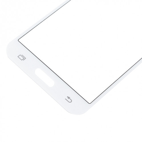 Pour Samsung Galaxy J7 / J700 10pcs Lentille en verre extérieure de l'écran avant (Blanc) SH65WL1486-06