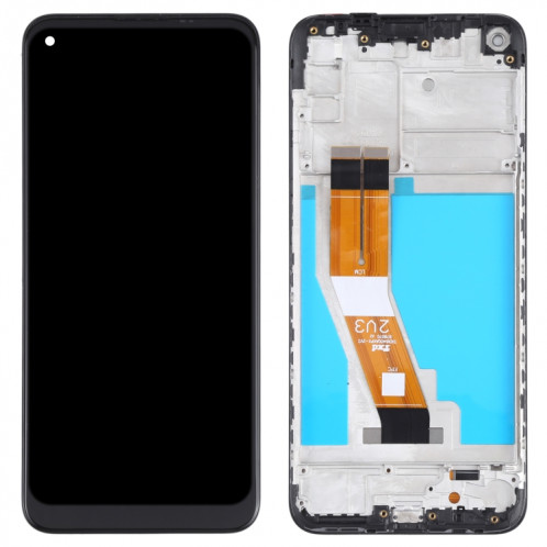 Écran LCD d'origine pour Samsung Galaxy M11 SM-M115 Digitizer Assemblage complet avec cadre (Noir) SH012B183-06