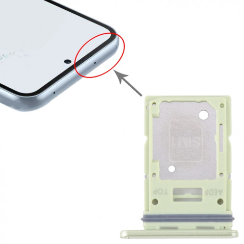 Pour Samsung Galaxy A54 SM-A546 Plateau de carte SIM d'origine + plateau de carte Micro SD (vert) SH629G78-04