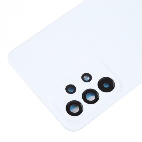 Pour Samsung Galaxy A33 5G SM-A336B Coque arrière de batterie d'origine avec cache d'objectif d'appareil photo (blanc) SH94WL1202-06