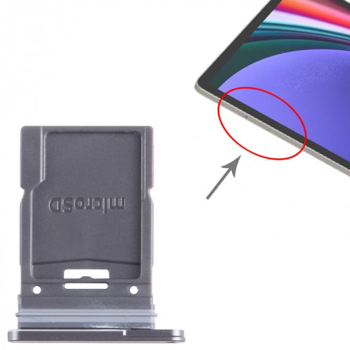 Plateau de carte Micro SD pour Samsung Galaxy Tab S9+ SM-X810 WiFi Edition (Gris) SH812H1177-04