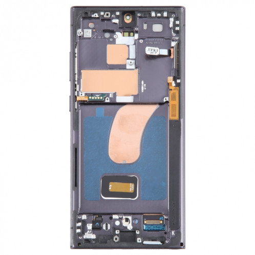 Pour Samsung Galaxy S23 Ultra SM-S918B Écran LCD d'origine numériseur complet avec cadre (noir) SH432B1795-07