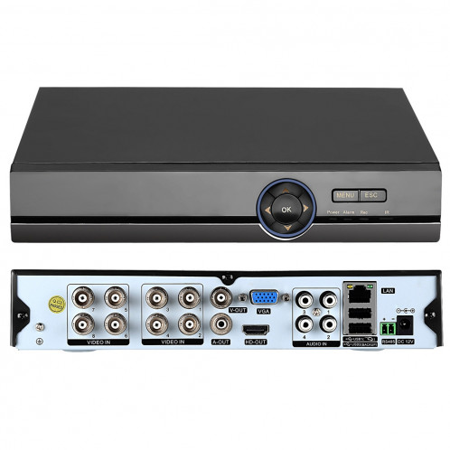 COTIER A81U-ZS 5 en 1 DVR AHD Dual Channel H.264 1080N 8 canaux, prise en charge des signaux AHD / TVI / CVI / CVBS / IP (noir) SC250B1200-014