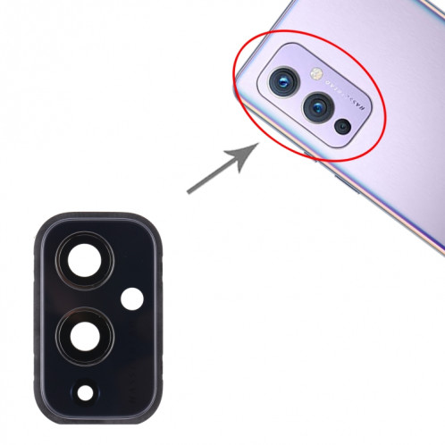 Pour OnePlus 9 (édition IN/CN) couvercle d'objectif d'appareil photo (noir) SH070B1881-04