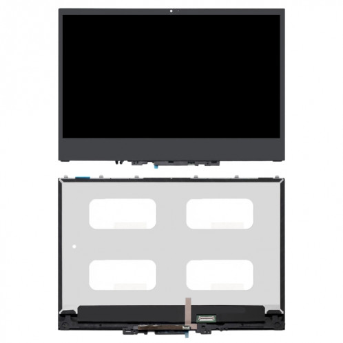 Écran LCD OEM 1920 x 1080 FHD 30 broches pour Lenovo Yoga 720-13 720-13IKB 5D10K81089 Assemblage complet du numériseur avec cadre (Noir) SH142B27-04