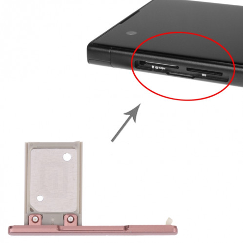 Plateau de carte SIM pour Sony Xperia XA1 Ultra / Xperia XA1 (rose) SH482F1048-04