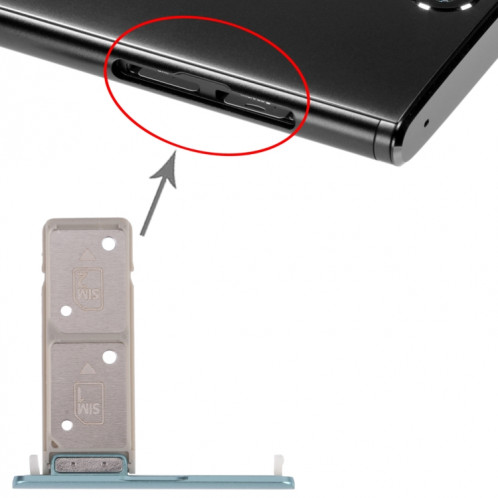 Plateau de carte SIM + plateau de carte SIM pour Sony Xperia XA2 Plus (Vert) SH485G1092-04