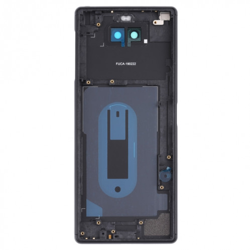 Coque arrière de batterie pour Sony Xperia 8 avec cadre central et cache d'objectif de caméra (noir) SH65BL368-07