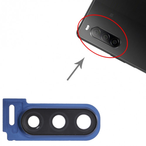 Couverture de la lentille de la caméra pour Sony Xperia 10 II (bleu) SH001L214-04
