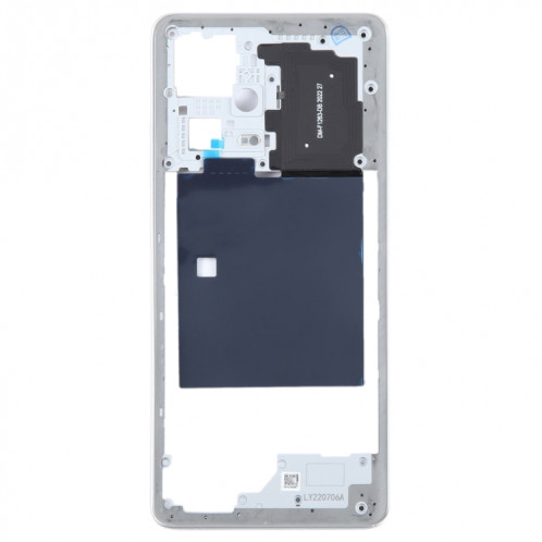 Pour Xiaomi Redmi Note 12 Pro + plaque de lunette de cadre moyen d'origine (argent) SH367S1826-06
