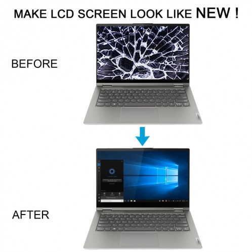 Écran LCD numériseur complet avec cadre pour Lenovo Yoga 14cITL 2021 (noir) SH493B812-07