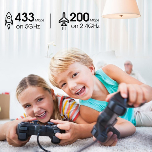 Adaptateur WIFI USB EDUP EP-AC1651 650 Mbps double bande 5G / 2.4 GHz carte réseau sans fil externe récepteur de Dongle Wifi pour ordinateur portable Windows MacOS SE09461314-010