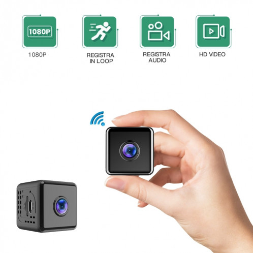 Caméra IP sans fil W10 Home Mini caméra réseau Wifi avec vision nocturne SH2779711-08