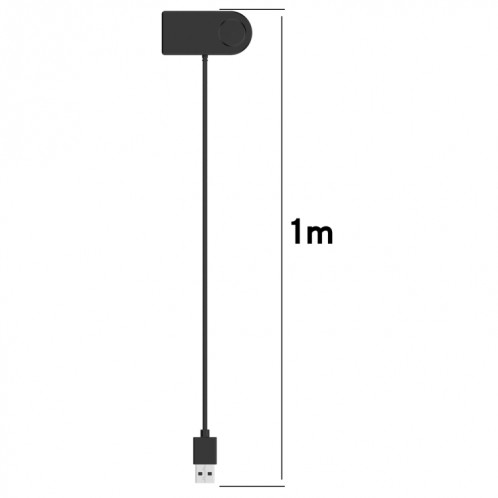 Pour le clip de chargement du câble de chargement de la montre GolfBuddy W12, longueur: 1 m (noir) SH201A1075-05