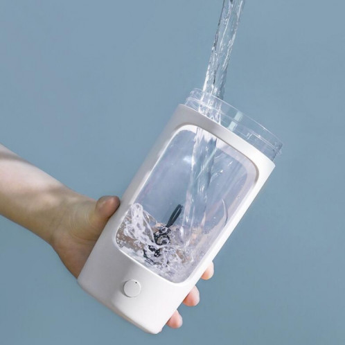 Milkshake Cup Tasse d'agitation en acier inoxydable Tasse d'eau portable Mélangeur de bouteille de presse-agrumes portable, Capacité: 650 ml (Noir) SH601B1446-010