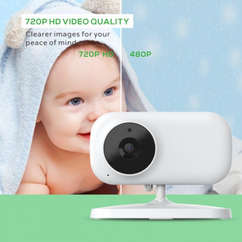 SM70 7 pouces 720 x 1080P sans fil bébé moniteur caméra moniteur de température 2 voies audio UK Plug SH12021101-06