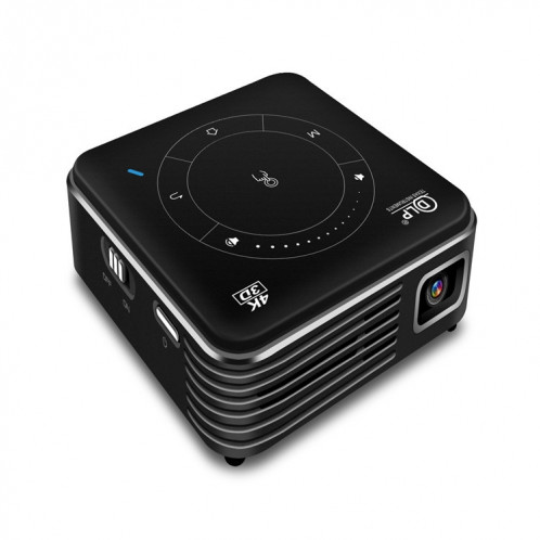 P11 4K HD DLP Mini 3D Projecteur 4G + 32G Micro Smart Micro Projecteur, Style: Plug UE (Noir) SH403A267-07