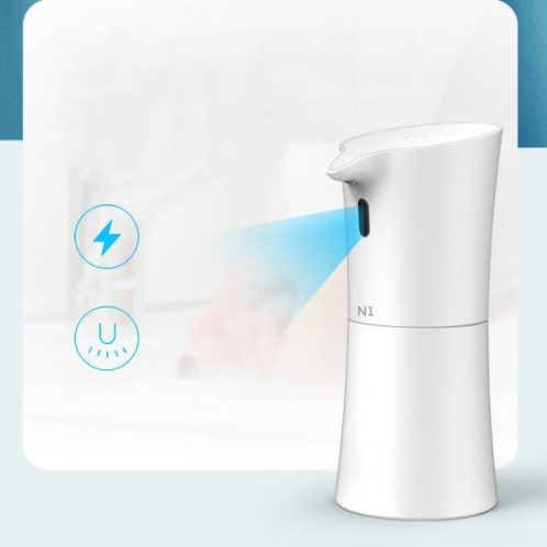 Stérilisation et désinfection intelligentes Lavage sans main avec capteur automatique Distributeur de savon Machine à laver d'alcool (Version anglaise blanche) SH301B1697-07