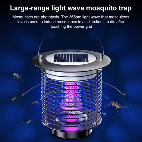 Lampe anti-moustique étanche solaire extérieure anti-moustique, couleur: TM02 noir SH93051800-07